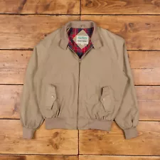 Vintage Northbilt Windbreaker Jacket L 90s Bomber Beige Zip