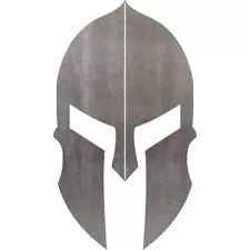 Spartan Helmet Steel Cut Out Metal Art Decoration