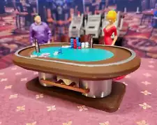 1:24 scale (half scale) Poker Table for your private casino! Multi color 3d pri