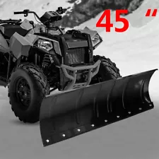 For ATV Snow Plow Adjustable 45" Steel Blade Complete Universal Kit Package US (For: John Deere)