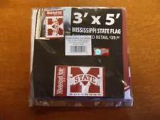 New Maroon White Mississippi State University Bulldogs 3x5 Flag Hail State