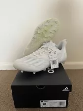 Adidas Adizero 12.0 Football Cleats Triple White Mens GX5413 COSMETICALLY FLAWED