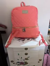 Labor Day Sale $9.50. Bebe Quilted Coral Backpack $10.00