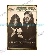 art prints for sale 1970 Rolling Stone John and Yoko metal tin sign