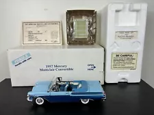 Danbury Mint 1957 Mercury Montclair Convertible Pacfic & Nantucket Blue 1:24