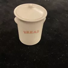 dolls house miniatures 1/12th scale Bread Bin White China Stokesay Ware