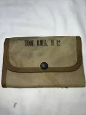 WWII M12 TOOL ROLL KIT FOR RIFLE SPARE PARTS