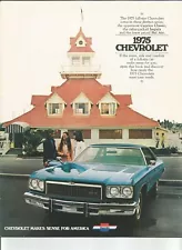 Original 1975 Chevrolet Sales Brochure with Caprice, Impala, and Bel Air