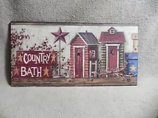 Primitive Rustic Country Home Decor- Country Bath Picture