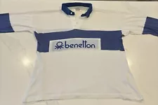 Iconic Vintage Original Rare Benetton Rugby Polo