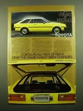 1980 Toyota Corolla Liftback Ad - Only the Name Hasn't Changed