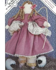 BO PEEP - 15" FLOCK TENDER FOLK DOLL PATTERN #143 FROM FINDERS KEEPERS