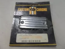 NOS CCI Custom Chrome Ribbed Master Cylinder Cover Fits: Harley Davidson 76-107