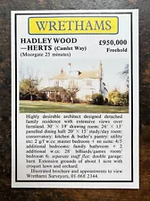 Camlet Way - Hadley Wood - Hertfordshire For Sale - 1989 Press Cutting r399