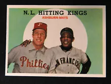 1959 Topps #317 NL Hitting Stars Willie Mays Baseball Card EX+