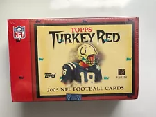 Description: For sale is a 2005 Topps Turkey Red Football Retail Box containing