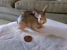 ANTIQUE BUNNY FIGURINE WITH A BASKET ON THE SIDE FOR CANDY, CANDLE-TOO SWEET!