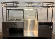 HOT FOOD Concession Cater Cart Wheeled Hot Food Wells & Warmer & Sink. WE SHIP!