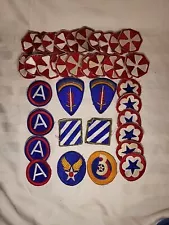 New ListingVintage Lot of 37 Military Patches,ESTATE FIND