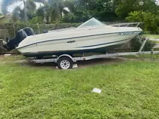 1999 Sea Ray 18' Cuddies Boat Outboard & Has Trailer