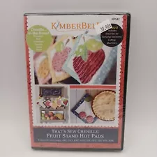 Kimberbell That's Sew Chenille Fruit Stand Hot Pads Machine Embroidery CD KD542