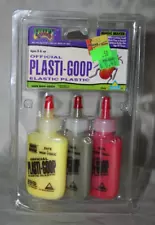 Brand New Creepy Crawlers Official Plasti-Goop Elastic Plastic 3 Bottles