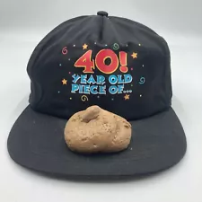 40 Year Old Piece Of Poop Hat Cap Black Snap Back Gag Gift