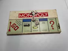 Vintage 1973 Monopoly Game Very Good Condition Complete except for one dice