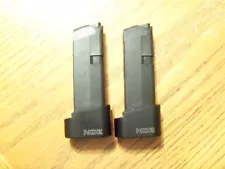 (2) GLOCK 42 FACTORY OEM MAGAZINES 380 ACP 6 Round Mags, FACTORY EXTENDED