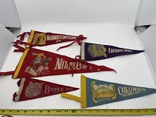 Lot 0f 24 Vintage Souvenir Felt Wool Pennants