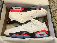 Nike Air Jordan 6 Retro Low G White Infrared DV1376-106 Mens Size 11.5 Golf Shoe