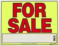 For Sale Sign for Cars, Trucks, Garage Sales, Business Sales 11H X 14W