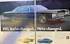 Magazine Advertisement 1971 Chevrolet Caprice The Biggest Chevrolet Ever