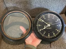 Vintage Working SETH THOMAS WWII U.S. NAVY Nautical Porthole Bakelite Ship Clock