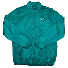 Nike Mens Golf 1/4 Zip Hyperadapt Shield Jacket Lite 824604 Teal Athletic Size M