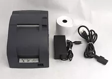 Epson TM-U220B M188B Dot Matrix POS Point of Sale Receipt Printer & Power Supply