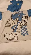 #Back To School Sale***Sonic The Hedgehog Size 7 Kids T-shirt With Hood