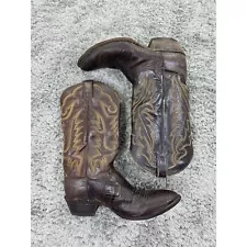 Justin Western Cowboy Boots Mens 10D Exotic Leather Iguana Lizard Skin 8303