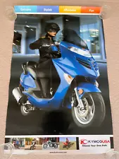 Genuine Kymco USA 22"x34" Blue Grand Vista 250 Moped Poster