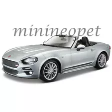 BBURAGO FIAT 124 SPIDER COUPE 1/24 DIECAST MODEL CAR SILVER 21083