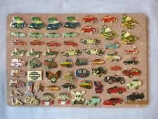 CARS TRAINS HARLEY MOTORCYCLE BIKES ENAMEL PIN BADGES JOB LOT BUNDLE SALE 99p