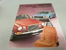 1975 VOLVO 164E 242 244 Original Sales Brochure COLORS & TRIMS