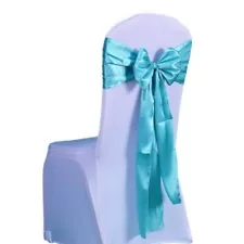 tiffany satin chair sash chair tie bow chair ribbon wedding birthday party decor