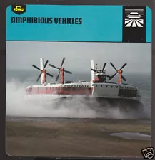 AMPHIBIOUS VEHICLES HISTORY CARD Hovercraft Hoverlloyd