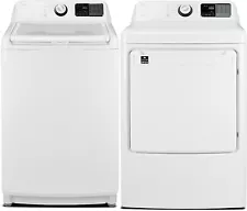 Midea MLV45N1BWWMLG45N1BWW 27" White Washer-Gas Dryer SET #141437-487