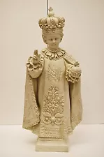 24" FIBERGLASS - INFANT OF PRAGUE STATUE FOR INSIDE OR OUTDOORS USE