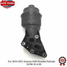 New Oil Filter Housing for 2016-2021 Genesis G80 Hyundai Palisade 26300-3LAA0 US (For: Genesis G80)