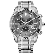 Citizen Eco-Drive Brycen Chronograph Stainless Steel Men's Watch BL5450-54H NWT