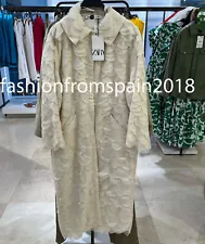 ZARA NEW WOMAN LONG COAT ECRU S-XL 3920/068 SUMMER SALE!!!