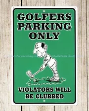 old reproductions for sale golfers parking only metal tin sign